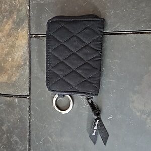 Vera Bradley Classic Black RFID Petite Zip-Around Wallet